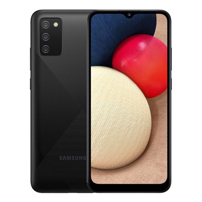 Смартфон Samsung Galaxy A02s 3/32Gb черный RU - фото №1