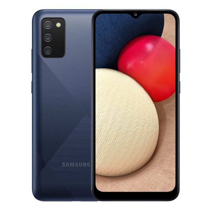 Смартфон Samsung Galaxy A02s 3/32Gb синий RU - фото №1