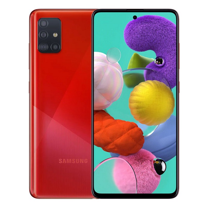 Смартфон Samsung Galaxy A51 4/64Gb красный RU - фото №1