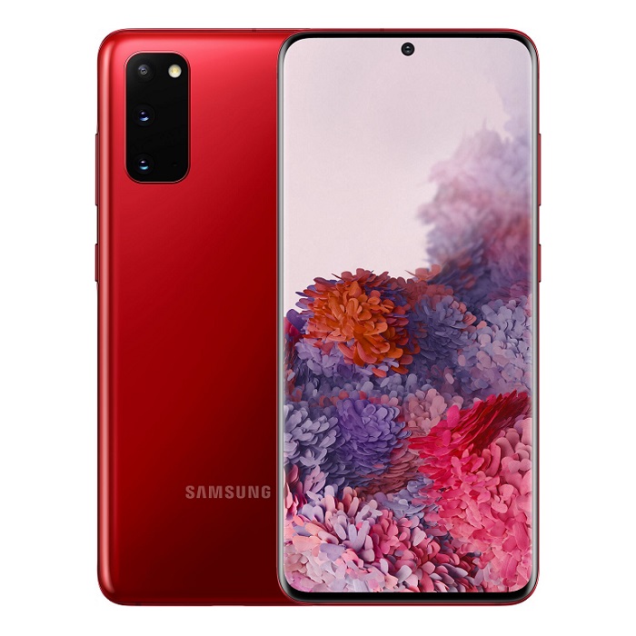 Смартфон Samsung Galaxy S20 8/128Gb красный RU - фото №1