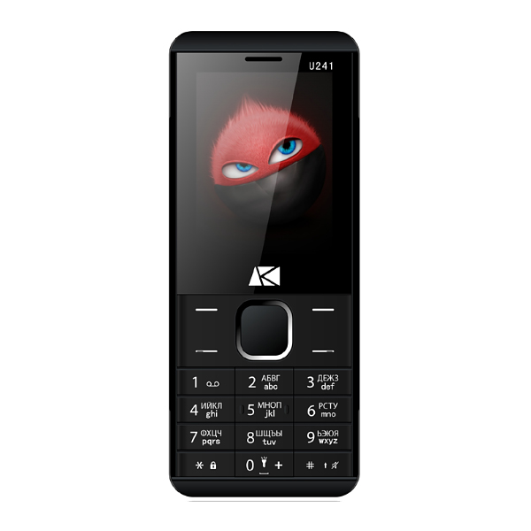 Мобильный телефон ARK U241, 2Sim, серый - фото №1