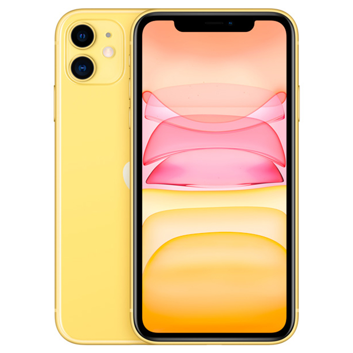 Смартфон Apple iPhone 11 64Gb желтый RU Slimbox - фото №1